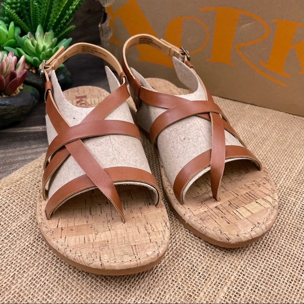 ⛔️SOLD⛔️ NIB Korks Felicity Crisscross Strap Flat Sandal - Picture 3 of 12